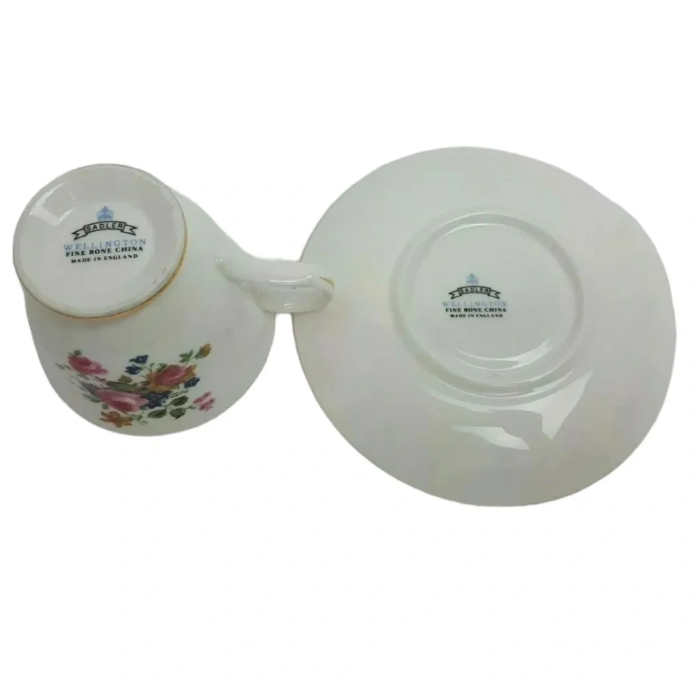 Sadler Wellington England Fine Bone China Coffee Tea Cup & Saucer